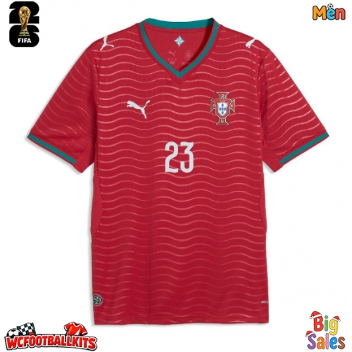 Portugal Vitinha #23 Replica Home Stadium Shirt World Cup 2026 Short Sleeve